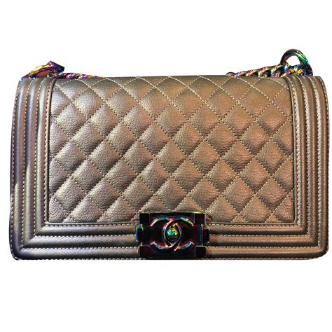 chanel boy bag rainbow hardware|chanel bags for boys.